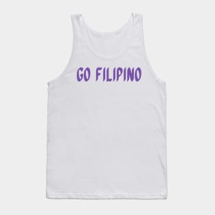 Go Filipino (Ube Text Logo) Tank Top